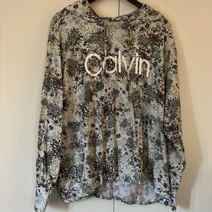Calvin Klein lightweight hooded shirt